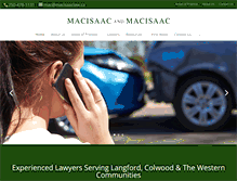 Tablet Screenshot of macisaaclaw.ca